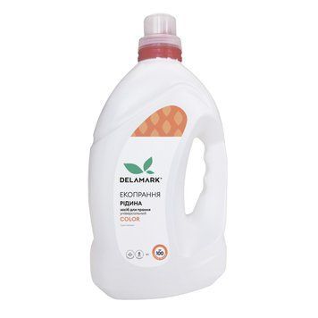 Концентрированное бесфосфатное средство для стирки Delamark Color 4 л 2111223615 фото