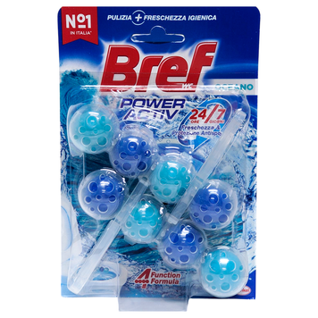 Ароматизирующий блок для унитаза BREF TAV.WC POWER BLU ACTIV ASS. 2х50 г. 8015100565344 фото