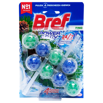 Ароматический блок для унитаза BREF TAV.WC POWER BLU ACTIV PINO 2х50г. 8015100565351 фото