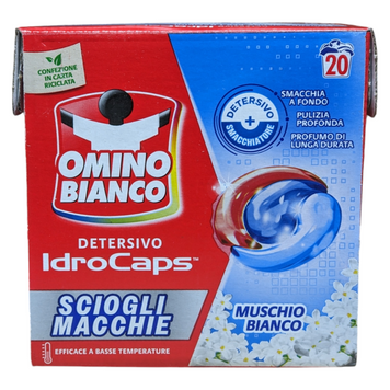 Капсулы для стирки OMINO BIANCO CAPS SCIOGLI MACC. PZ20 8003650028884 фото