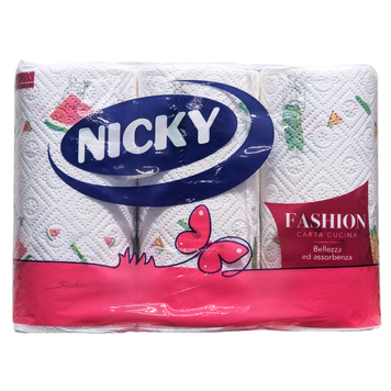 Полотенца бумажные в рулоне NICKY C.CASA FASHION CFPZ03. 8004260006309 фото
