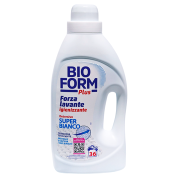 Рідкий засіб для прання білих речей BIOFORM LAV.LIQ.36L. IGIENNIZANTE SUPER BIANCO36 прань 1625 мл. 8003640020591 фото
