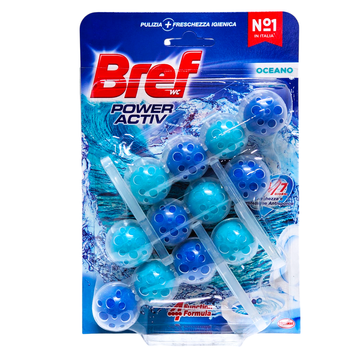 Ароматический блок для унитаза BREF TAV.WC POWER ACTIV GR.50 OCEAN 3PZ 8015100570133 фото