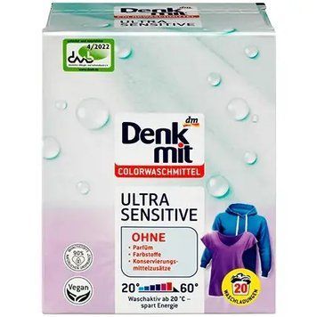 Порошок для стирки цветного белья DenkMit Colorwaschmittel Ultra Sensitive 1.35 кг 4625035 фото