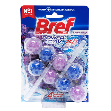 Ароматический блок для унитаза BREF TAV.WC POWER ACTIV LAVANDA 2х50г. 8015100570980 фото