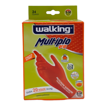 Рукавиці для прибирання S-M WALKING GUANTO MULTIPLO S/M 24 шт. 8000697043375 фото