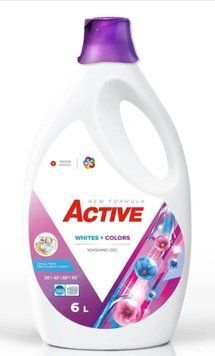 Гель для прання білих та кольорових речей Active White-Colors 6 л 4631573 фото