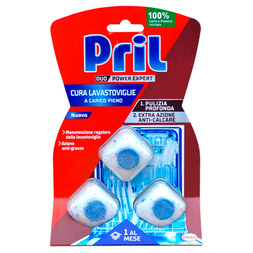 Средство для чистки пососущемой машины таблетки PRIL CURA LAVAST.TABS 3 шт. 8015100579600 фото