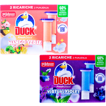 Гель-стик для унитаза ароматизирующий переменный блок DUCK WC FRESH DISCS RICAR GARDEN E TROPIC 2х36 мл. 5000204344936 фото