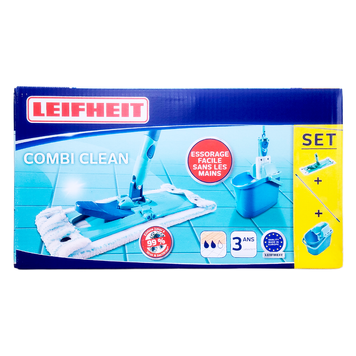 Набір для прибирання відро + швабра з віджимом LEIFHEIT set lavapav. combi clean 33 cm set 4006501553836 фото