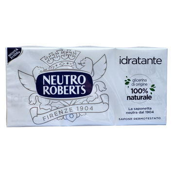 Мило тверде зволожуюче NEUTRO ROBERTS SAP.IDRATANTE 3X100 г. 8002410011777 фото
