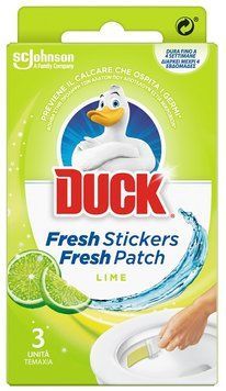 Стикер ароматизирующий для унитаза DUCK FRESH STICKERS LIME 3 шт. 5000204677997 фото