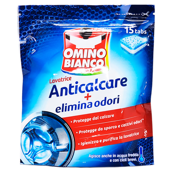 Средство для смягчения воды в стиральной машине таблетки OMINO B.TABS LAV.A/CALC. 15 шт. 8003650015457 фото