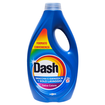 Жидкое средство для стирки цветных вещей DASH LAV LIQ BASE COLOR40 стирка 1800 мл. 8700216828086 фото