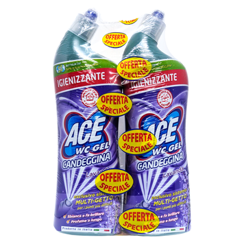 Средство для ухода за туалетом ACE WC GEL ML.700 LAVANDA х2 BIPACK (ML1400) 8001480711396 фото