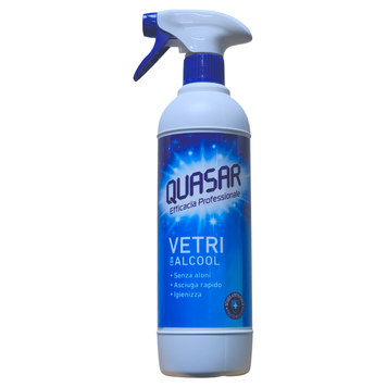 Засіб для чищення скляних поверхонь QUASAR 580 ML VAPOS VETRI CON ALCOOL 8008731005570 фото