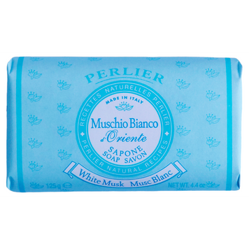 Мыло твердое белый мускус PERLIER SAPONE MUSCHIO BIANCO 125 г. 8009740830788 фото
