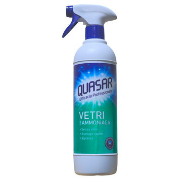 Засіб для чищення скляних поверхонь QUASAR 580 ML VAPOS VETRI CON AMMONIACA 8008731005587 фото