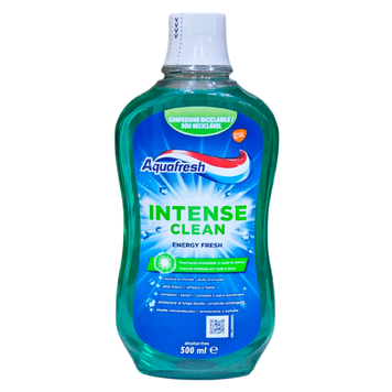 Ополаскиватель для ротовой полости освещающий AQUAFRESH COLL.INT.CLEAN 500 мл. 8016825967857 фото