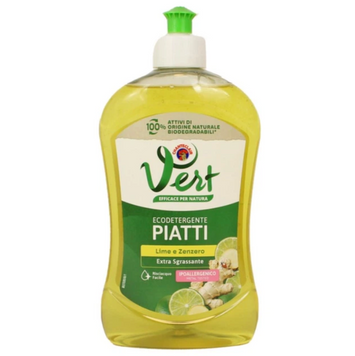 Засіб для миття посуду Chanteclair Vert Piatti Lime e Zenzero, лайм та імбир, концентрований гель, 500 мл MP1007 фото