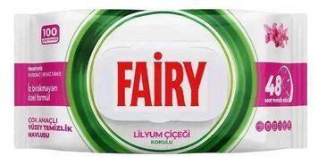Вологі серветки для прибирання Fairy Лілія, 100 шт DZ1016 фото
