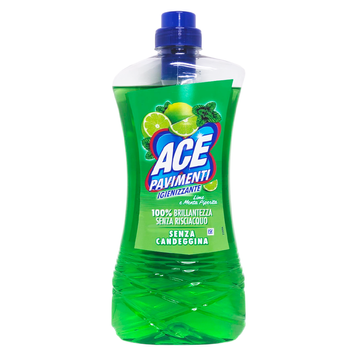 Засіб для миття підлоги ACE PAVIMENTI IGIENIZZANTE ML.1000 LIME E MENTA PIPERITA 8001480722064 фото