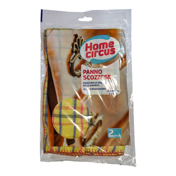 Ганчірка для прибирання універсальна HOME CIRCUS PANNO SCOZZESE 2 шт. 8050713230531 фото