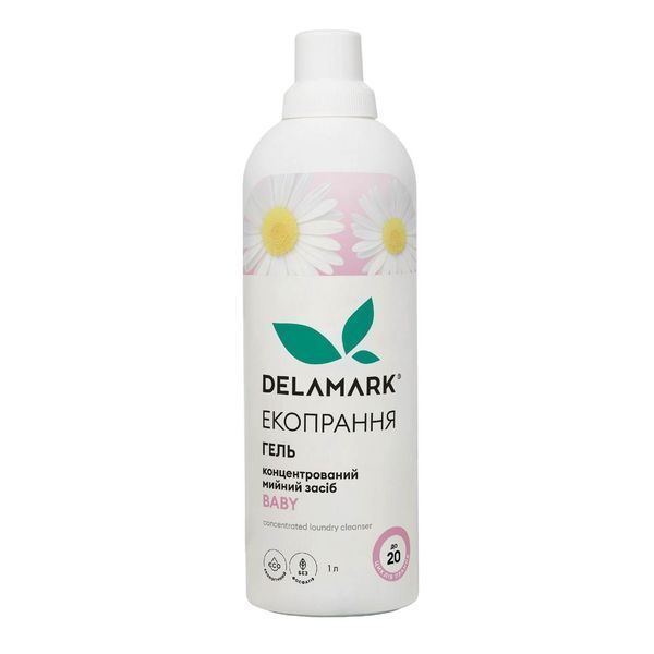 Рідкий концентрований безфосфатний засіб для прання DeLaMark Baby 1 л 2111223560 фото