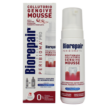 Ополіскувач для ротової порожнини мус захист ясен BIOREPAIR COLLUTORIO GENG.MOUSSE 200 мл. 8017331070963 фото