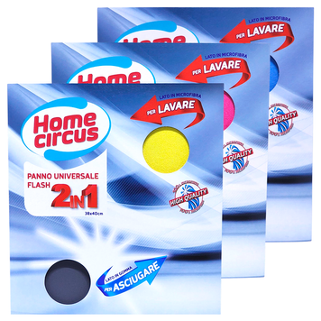 Ганчірка для прибирання універсальна HOME CIRCUS PANNO FLASH 2IN1 1 шт. 8050713230630 фото