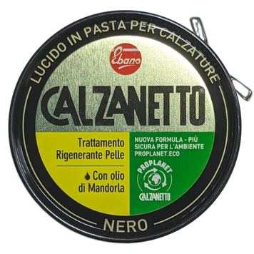 Крем-паста для обуви черный цвет CALZANETTO LUC.PASTA NERO 50 мл. 8004235000639 фото
