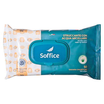 Влажные салфетки для снятия макияжа SOFFICE SALVIET STRUCCANTI MICELLARE 50 шт. 8006335002643 фото
