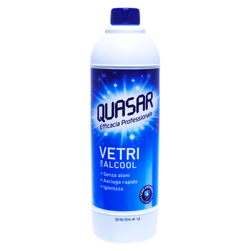 Засіб для чищення скляних поверхонь запаска QUASAR 580 ML RIC. VETRI CLASSICO CON ALCOOL 8008731005716 фото
