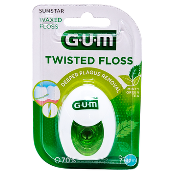 Зубная нить GUM FILO TWISTED FLOSS MT30 7630019905107 фото