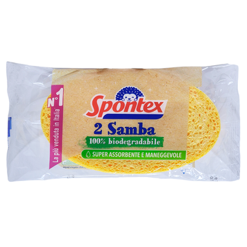Губки кухонні SPONTEX SAMBA SPUGNA CELLULOSA 2 шт. 8001700000101 фото