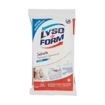 Вологі серветки для прибирання універсальні LYSOFORM SALV.DET.IG.OCEAN 30 шт. 8717163626955 фото