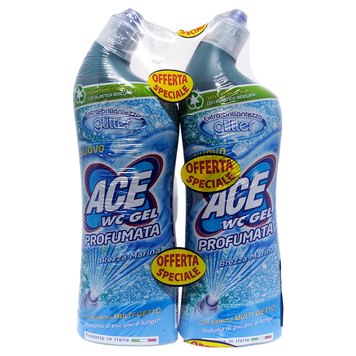 Средство для ухода за туалетом ACE WC GEL BREZZA MARINA X2 BIPACK 2x700 мл. (1400 мл.) 8001480023253 фото