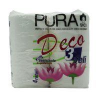 Туалетний папір 3-шаровий ароматизований PURA CARTA IGIENICA DECO 4 шт. 8000032001138 фото