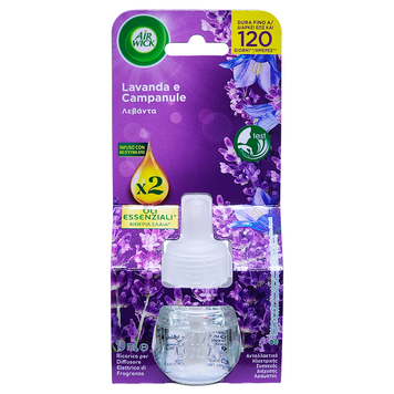 Запаска до ароматичного дифузора AIR WICK DEOD RICAR 19 ML X ELETTR LAVANDA E CAMPANULA 8002910070069 фото