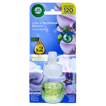Запаска для електричного дифузора AIR WICK DEO RICARICA X ELETTR LINO E ORHIDEA BIANCA 19 ML 8002910070083 фото
