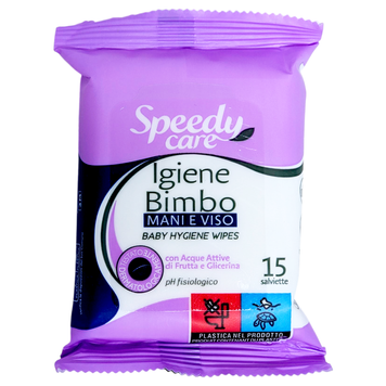 Влажные салфетки детские SPEEDY CARE SALV.IG.BABY 15 шт. 8011502006188 фото