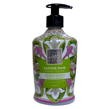 Мыло жидкое LADY VENEZIA SAPONE PORTOFINO MUGHETTO MAGNOLIA ML 500 8055728243804 фото