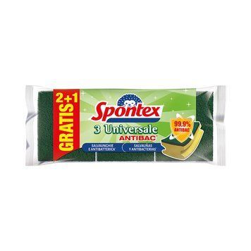 Губки кухонные SPONTEX SPUGNA ABRAS.UNIV.SALVAUNG. 3 шт. 3384123162157 фото