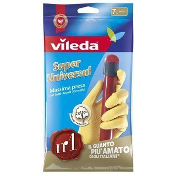 Рукавички для прибирання VILEDA GUANTI SUP.UNIVERSALPICCOLO S/7 1 пара 8001940003344 фото