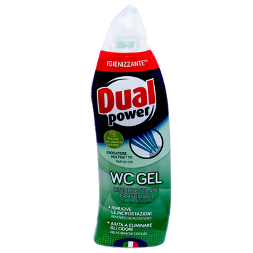 Средство для ухода за туалетом DUAL POWER WC GEL ML700 DISINCROSTANTE EL. ODORI 8050999570642 фото