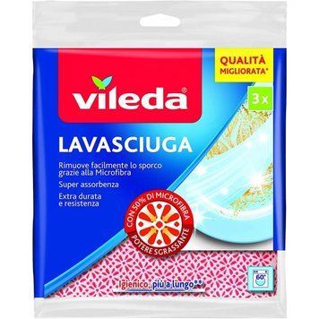 Тряпка для кухни VILEDA LAVASCIUGA 3 шт. 8001940004532 фото