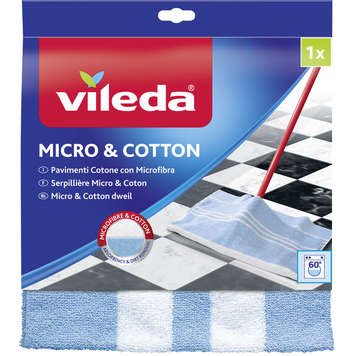 Тряпка для пола VILEDA PAVIMENTI COTONE CON MICROFIBRA 1 шт. 8001940011776 фото