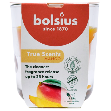 Ароматична свічка BOLSIUS SC. CAND.BIC.MANGO 80/73 8717847188489 фото