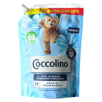 Кондиціонер для прання концентрат запаска COCCOLINO AMM. BUSTA 26 LAV ARIA PRIMAVERA 600 ML 8720181351631 фото