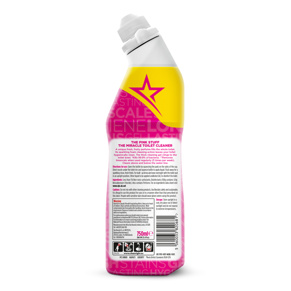 Гель для чищення унітазу The Pink Stuff The Miracle Toilet Cleaner 750 мл VT1001 фото